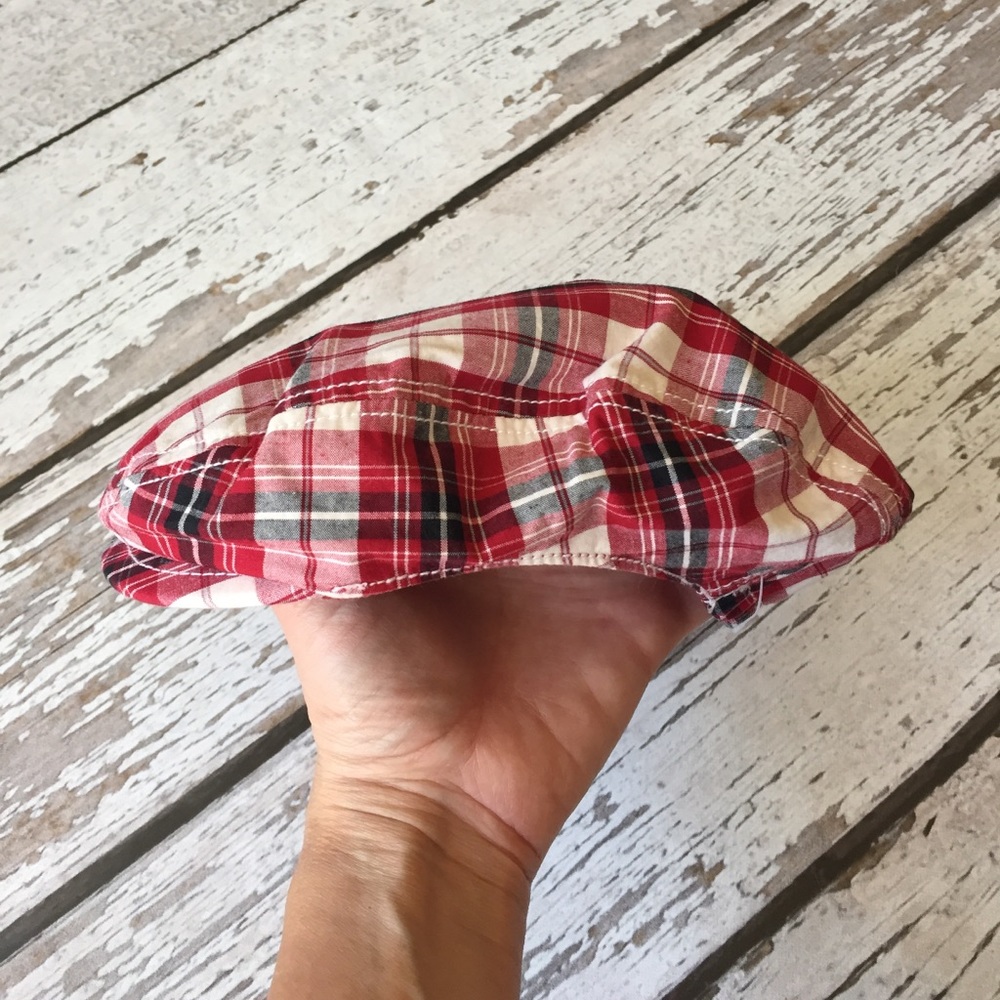 🍁 NWOT Gymboree Plaid Newsboy Cap - Sz: 3-6 Month